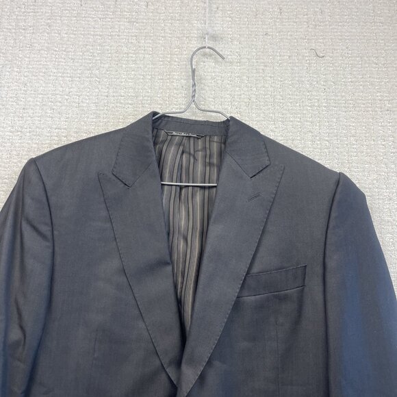 Jack Victor Collection Zack CT Sport Coat Jacket Men's 40R Wool Grey Super 120's - Picture 2 of 12